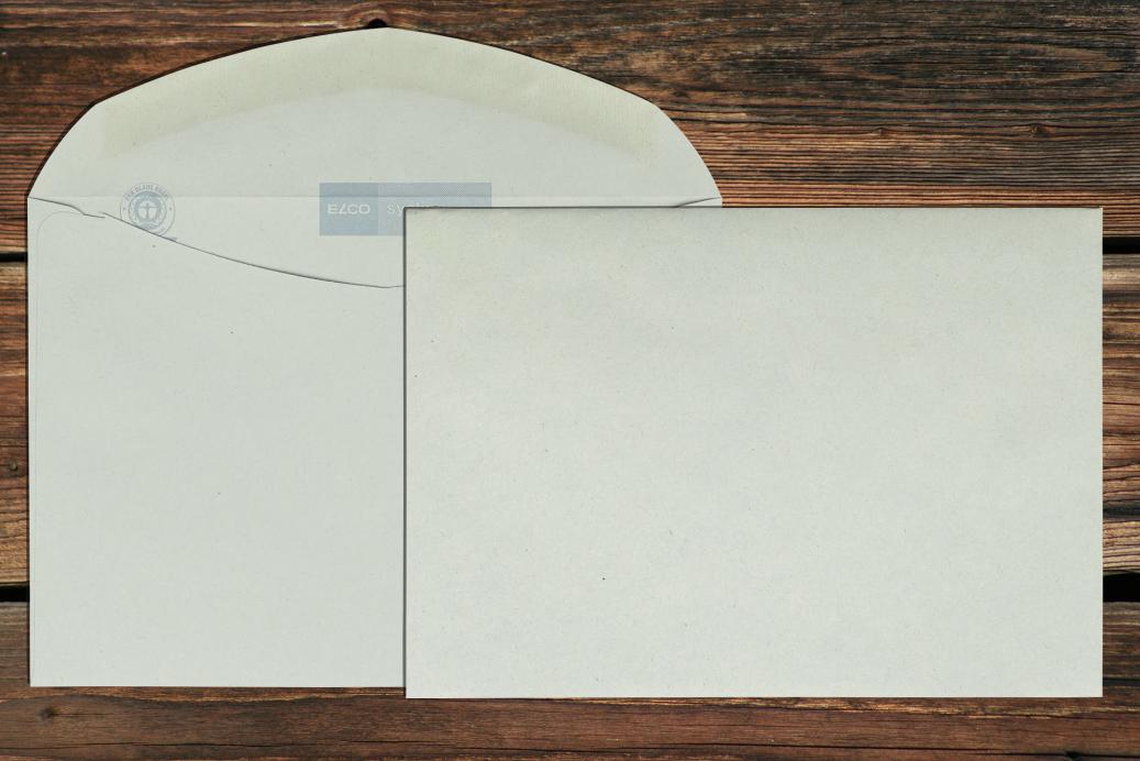 Kuvertierhüllen C6 114x162 mm Nassklebend Recycling Grau 80 g/qm